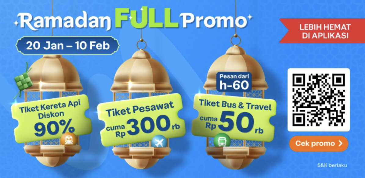 Ramadan full promo dari Traveloka MOJOK.CO