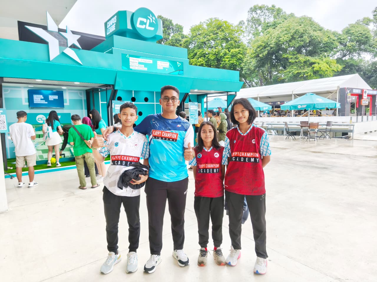 Axio dan tiga anak didiknya di Daihatsu Indonesia Masters 2026 MOJOK.CO