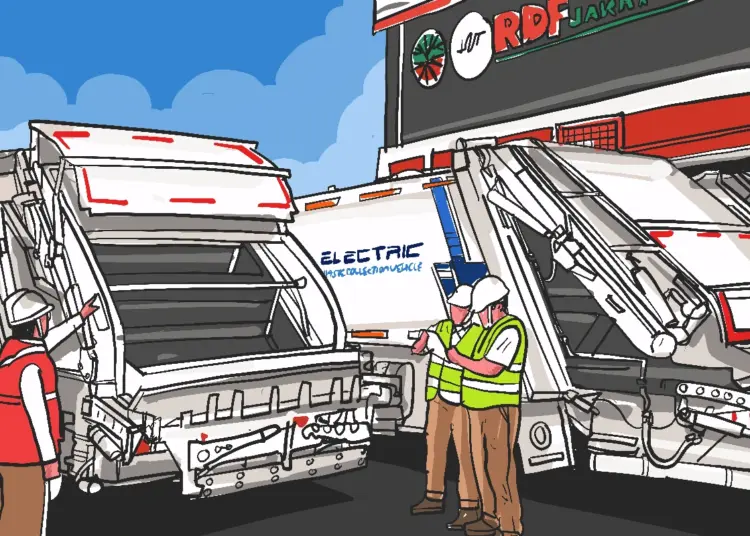 DLH Jakarta Khilaf usai Warga Rorotan Keluhkan Bau Sampah dan Bising Truk dari Proyek Strategis Sampah RDF MOJOK.CO