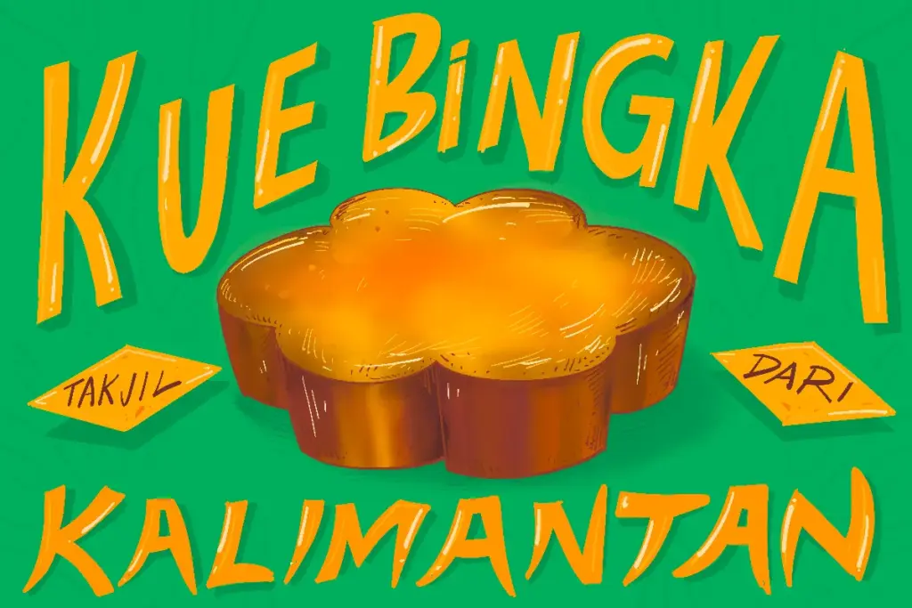 Takjil bingka dari Kalimantan