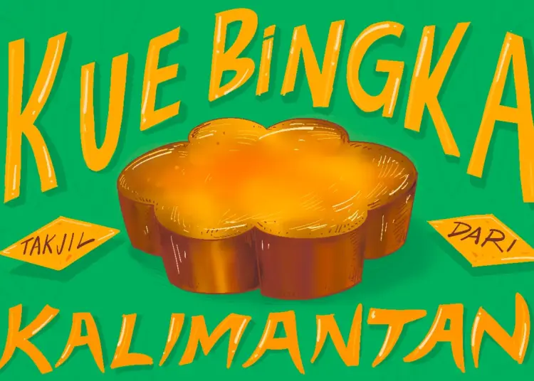 Takjil bingka dari Kalimantan