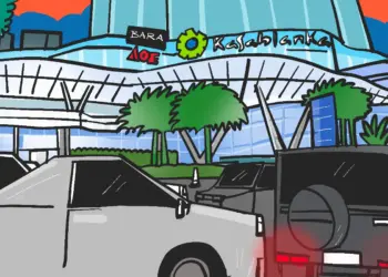 Mall Kokas di Jakarta Selatan (Jaksel) macet