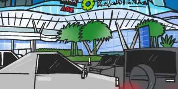 Mall Kokas di Jakarta Selatan (Jaksel) macet