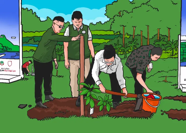 OAOT, gerakan menanam pohon di lereng Gunung Muria, Kudus. MOJOK.CO