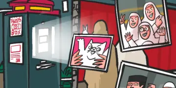 Gen Z photobox di Tugu Jogja