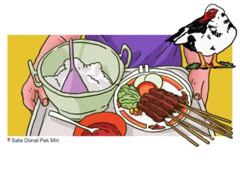 Sate entok di Kaliurang, Jogja