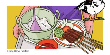 Sate entok di Kaliurang, Jogja