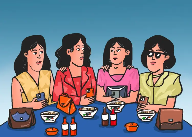 Pakai hp android Samsung S26 terintimidasi user iPhone. Tapi tak berpaling karena Samsung lebih berguna dari iPhone yang hanya memperdaya pengguna MOJOK.CO