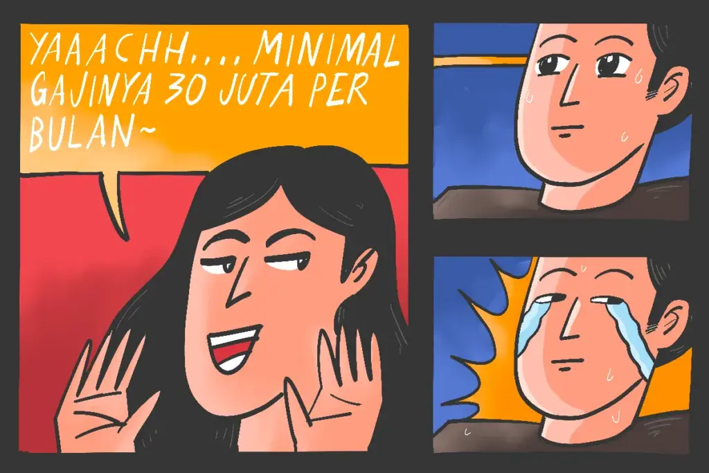 Laki-laki gaji 3 juta tidak ada harganya. Standar sukses dan mapan ala TikTok adalah gaji 30 juta MOJOK.CO