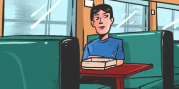 Perantau Minang di kantin kereta api Indonesia (KAI) dalam perjalanan mudik Lebaran