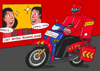 Kurir Alfagift, layanan Alfamart penyelamat pekerja Jakarta
