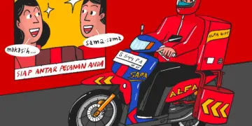 Kurir Alfagift, layanan Alfamart penyelamat pekerja Jakarta