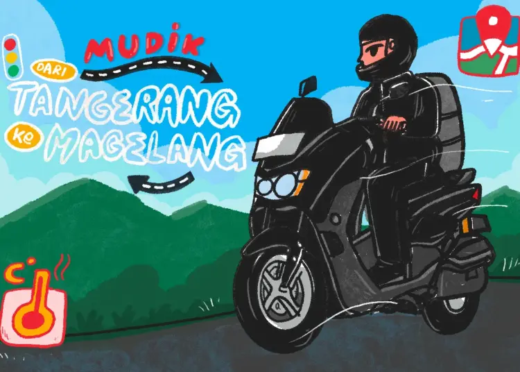 Makna Pulang yang Saya Temukan Setelah Mudik Motoran dengan NMAX Tangerang–Magelang MOJOK.CO