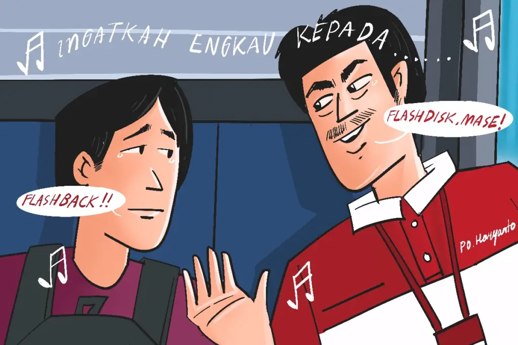 Bus patas Haryanto rute Jogja - Kudus beri suasana batin muram dan sendu gara-gara lagu-lagu 2000-an yang ingatkan masa lalu MOJOK.CO