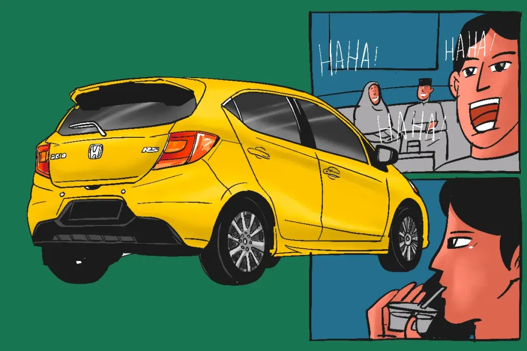 Mudik ke desa naik mobil pribadi Honda Brio, niat ikuti standar sukses dan pencapaian hidup tapi tetap dihina MOJOK.CO
