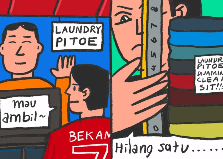 Cuci baju di laundry konvensional bikin kapok MOJOK.CO