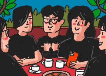 Tongkrongan gen Z di coffee shop