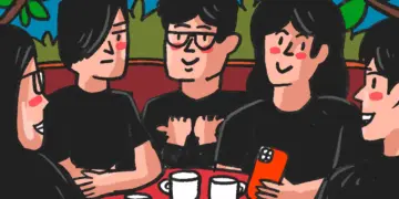 Tongkrongan gen Z di coffee shop