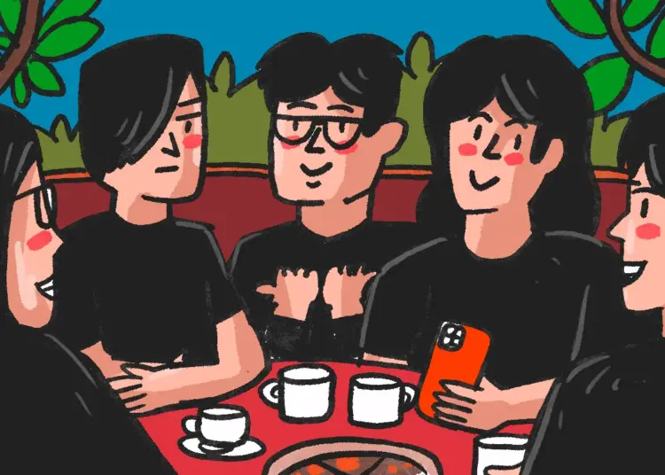 Tongkrongan gen Z di coffee shop