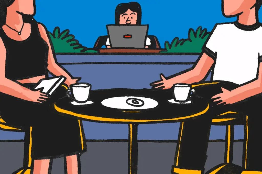 Mahasiswa Jogja nugas di coffee shop