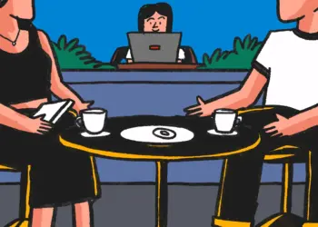 Mahasiswa Jogja nugas di coffee shop