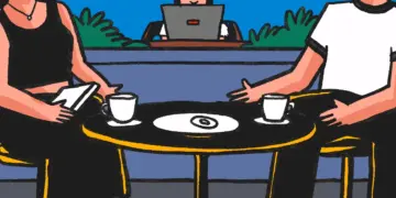 Mahasiswa Jogja nugas di coffee shop