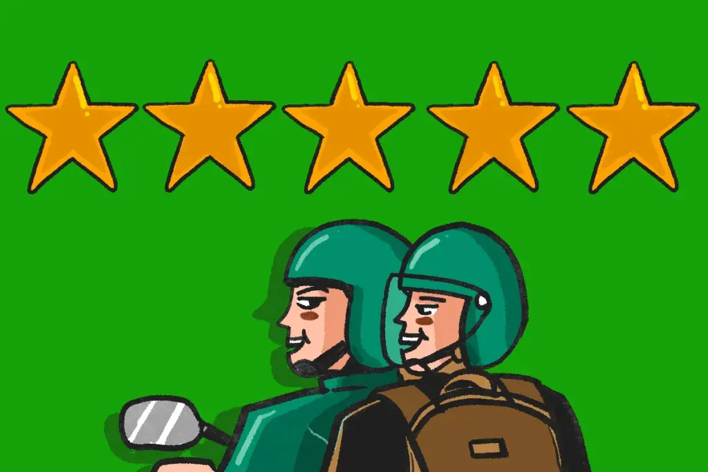 Menormalisasi memberi bintang 5 ke driveri ojek online (ojol) meski tidak memuaskan. Bintang 1 bikin rezeki mereka seret MOJOK.CO