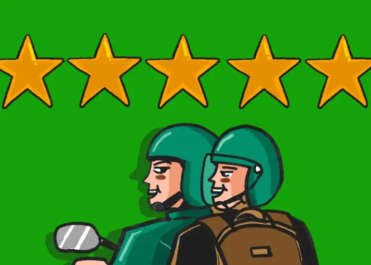 Menormalisasi memberi bintang 5 ke driveri ojek online (ojol) meski tidak memuaskan. Bintang 1 bikin rezeki mereka seret MOJOK.CO