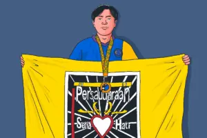 Atlet pencak silat Unair, Faryska Ozi Faradika. MOJOK.CO