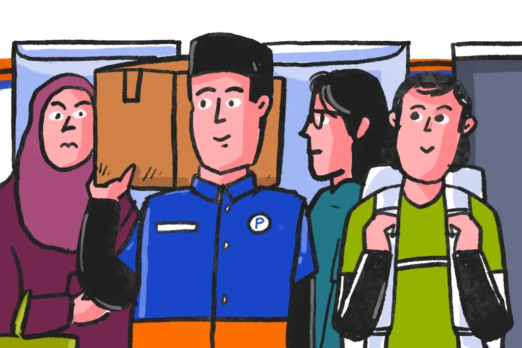 Menormalisasi pakai jasa porter di stasiun kereta api MOJOK.CO