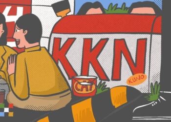 Mahasiswa KKN di desa
