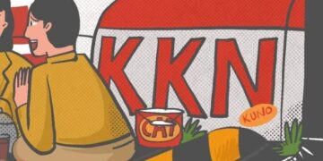 Mahasiswa KKN di desa