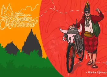 Peserta nyentrik gowes ke Klaten untuk ikut KLIC Fest 2026. MOJOK.CO