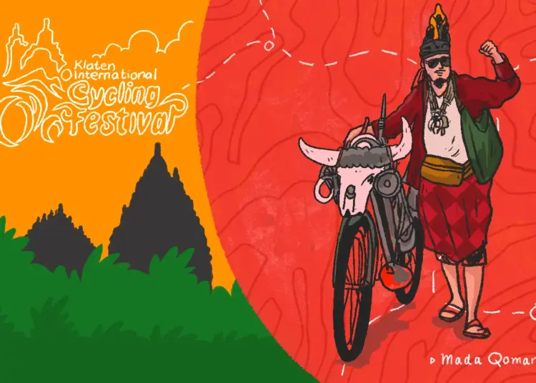 Peserta nyentrik gowes ke Klaten untuk ikut KLIC Fest 2026. MOJOK.CO