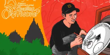 Pesona Gerabah Lukis Khas Klaten di Festival Sepeda Internasional, Sukseskan Misi Kebudayaan yang Memukau Bule.MOJOK.CO