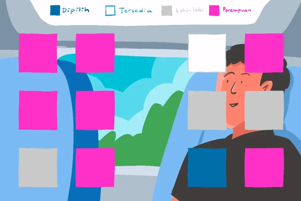Fitur "Pilih Kursi" di KAI Access terasa percuma karena penumpang di kereta api ekonomi tidak tahu diri MOJOK.CO