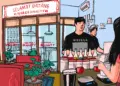 Kedai Kopi Dinasty di Surabaya milik alumnus Unesa. MOJOK.CO
