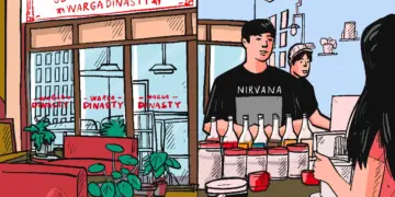 Kedai Kopi Dinasty di Surabaya milik alumnus Unesa. MOJOK.CO