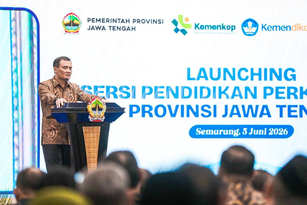 Gubernur Ahmad Luthfi - Peluncuran program pendidikan koperasi (perkoperasian) untuk sekolah-sekolah yang dipelopori Pemerintah Provinsi Jawa Tengah (Pemprov Jateng) MOJOK.CO