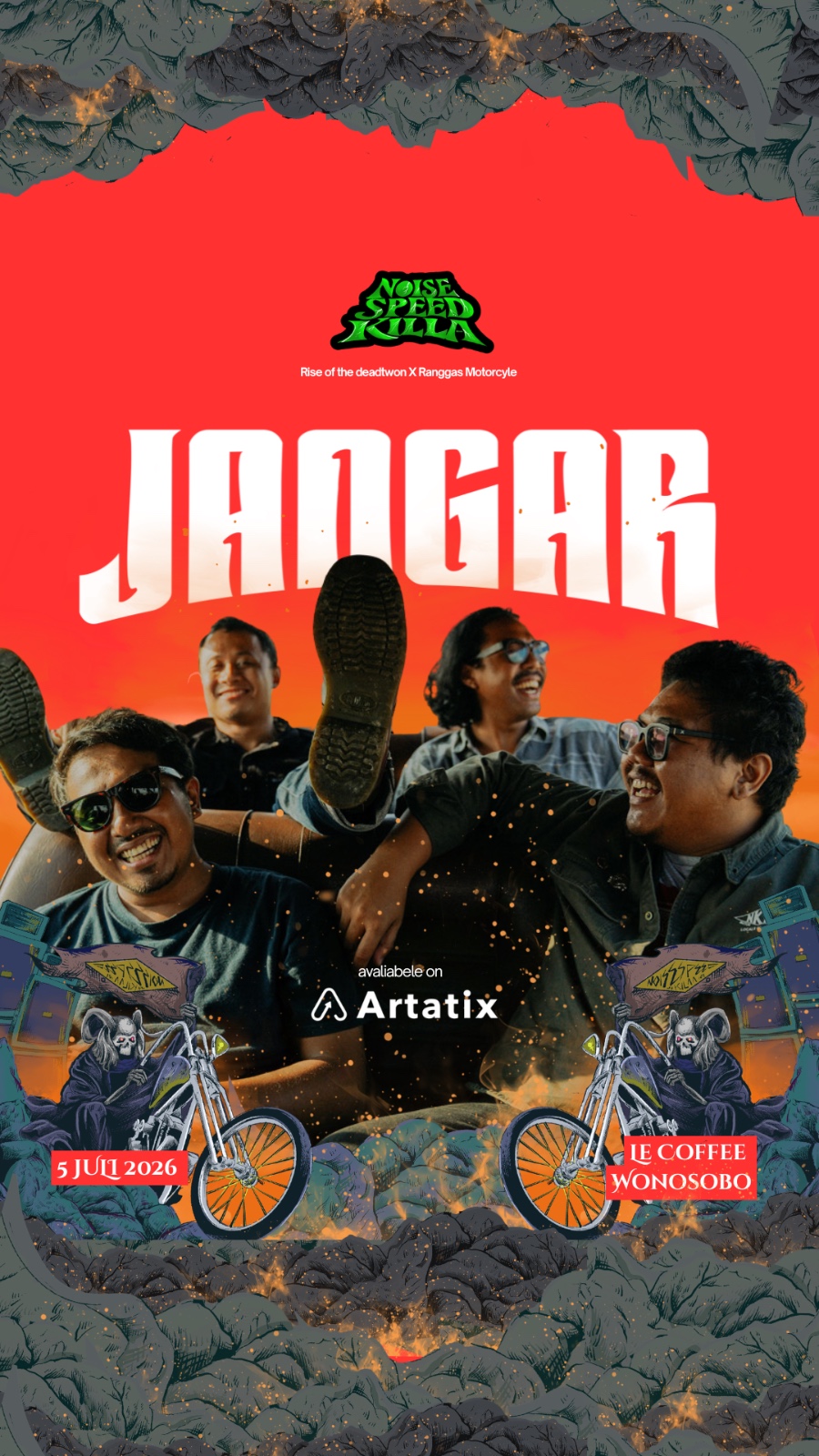Menggebrak Wonosobo! NOISE SPEED KILLA Pertemukan Musik Heavy Rock dan Kustom Motor.MOJOK.CO