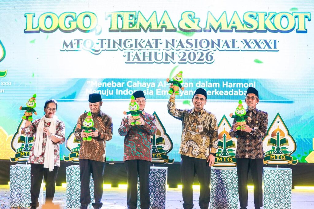 Peluncuran logo dan maskot MTQ Nasional XXXI di Semarang, Jawa Tengah MOJOK.CO