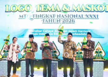 Peluncuran logo dan maskot MTQ Nasional XXXI di Semarang, Jawa Tengah MOJOK.CO