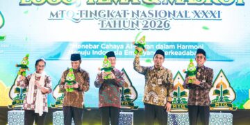 Peluncuran logo dan maskot MTQ Nasional XXXI di Semarang, Jawa Tengah MOJOK.CO