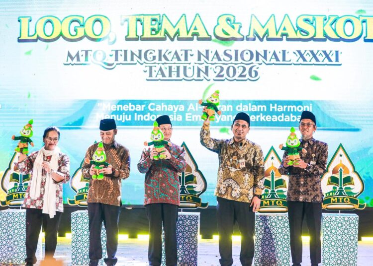 Peluncuran logo dan maskot MTQ Nasional XXXI di Semarang, Jawa Tengah MOJOK.CO