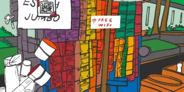 manfaat program WiFi gratis bagi pedagang sekaligus warga Klaten. MOJOK.CO