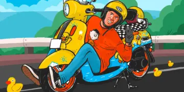 Mekanik Vespa modifikasi Fazzio ramah anak. MOJOK.CO