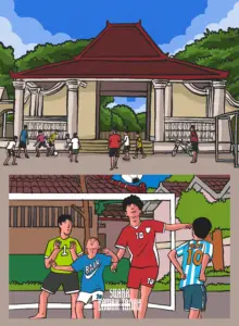 Lapangan Paving: Kemewahan yang Tersisa bagi Anak-anak Kota Jogja untuk Bermain Bola