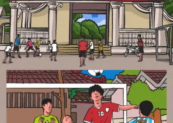 Lapangan Bola di Kauman, Jogja. MOJOK.CO