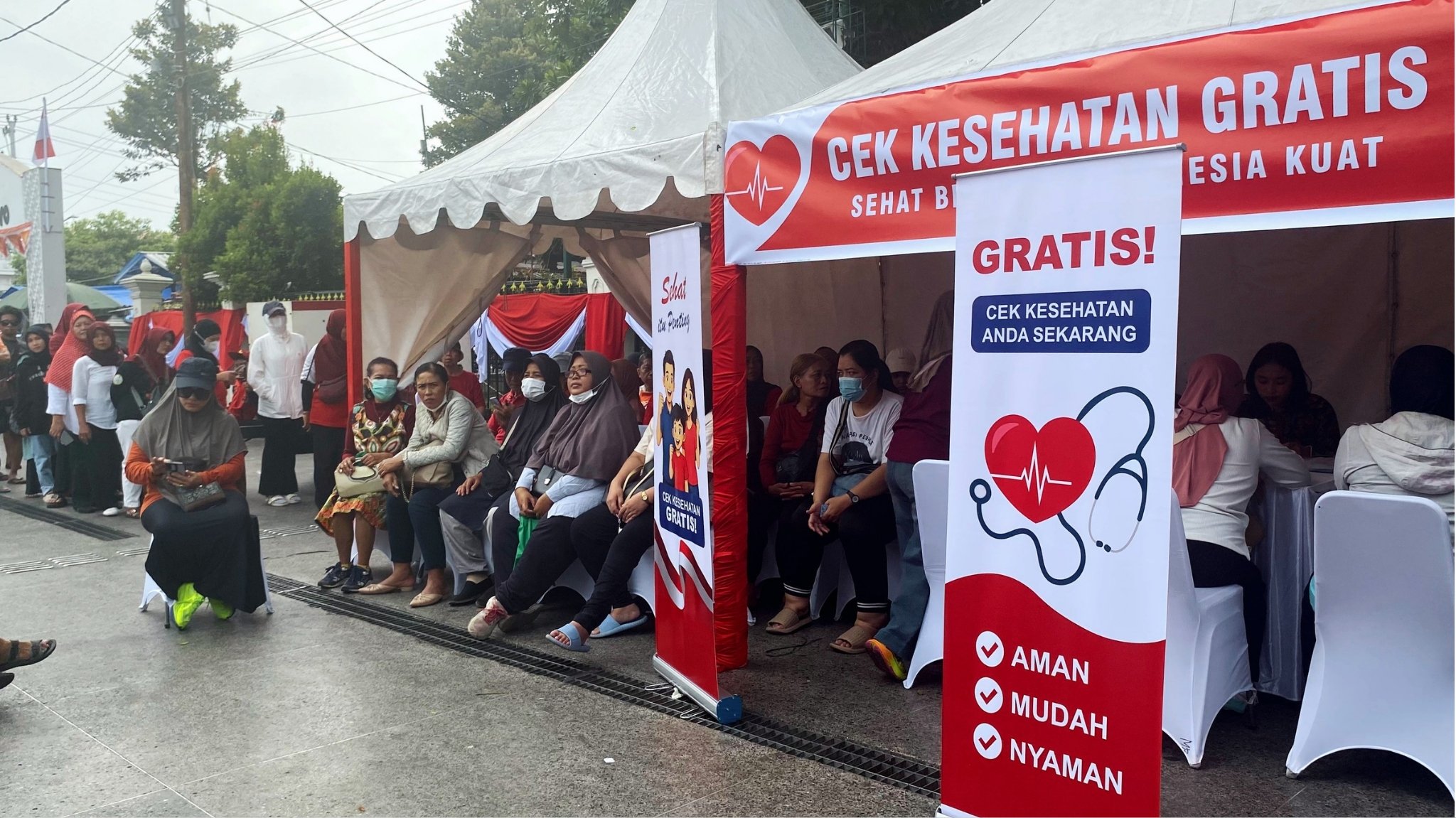 Cek Kesehatan Gratis (CKG) dalam Pesta Rakyat Jogja. MOJOK.CO