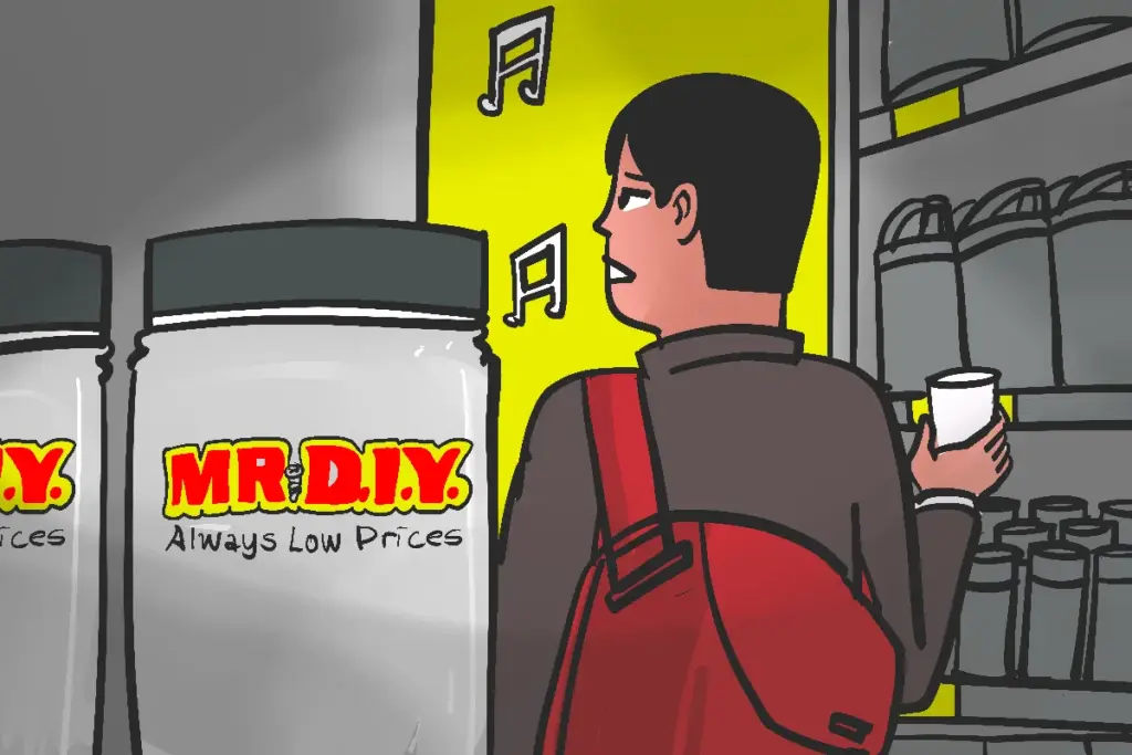 belanja di MR DIY. MOJOK.CO